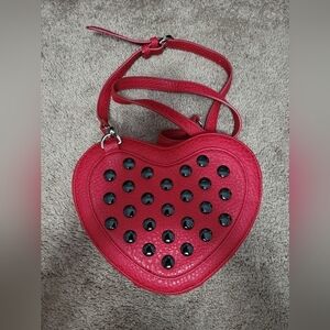 Kensie  Red Heart Studded Bag